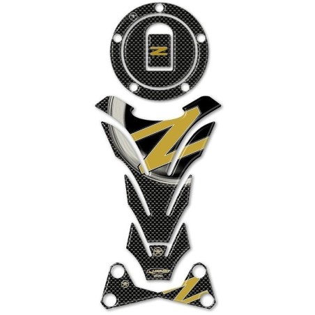 KIT ADESIVI IN GEL 3D compatibile per MOTO KAWASAKI Z750-1000 ORO fino al 2006